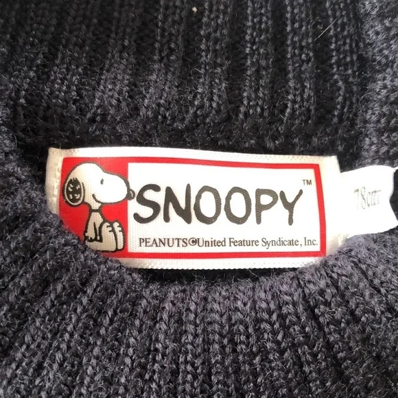 ✨Host✨pic Snoopy vintage sweater NWT peanuts. kids Sz 78 cm - Picture 7 of 16